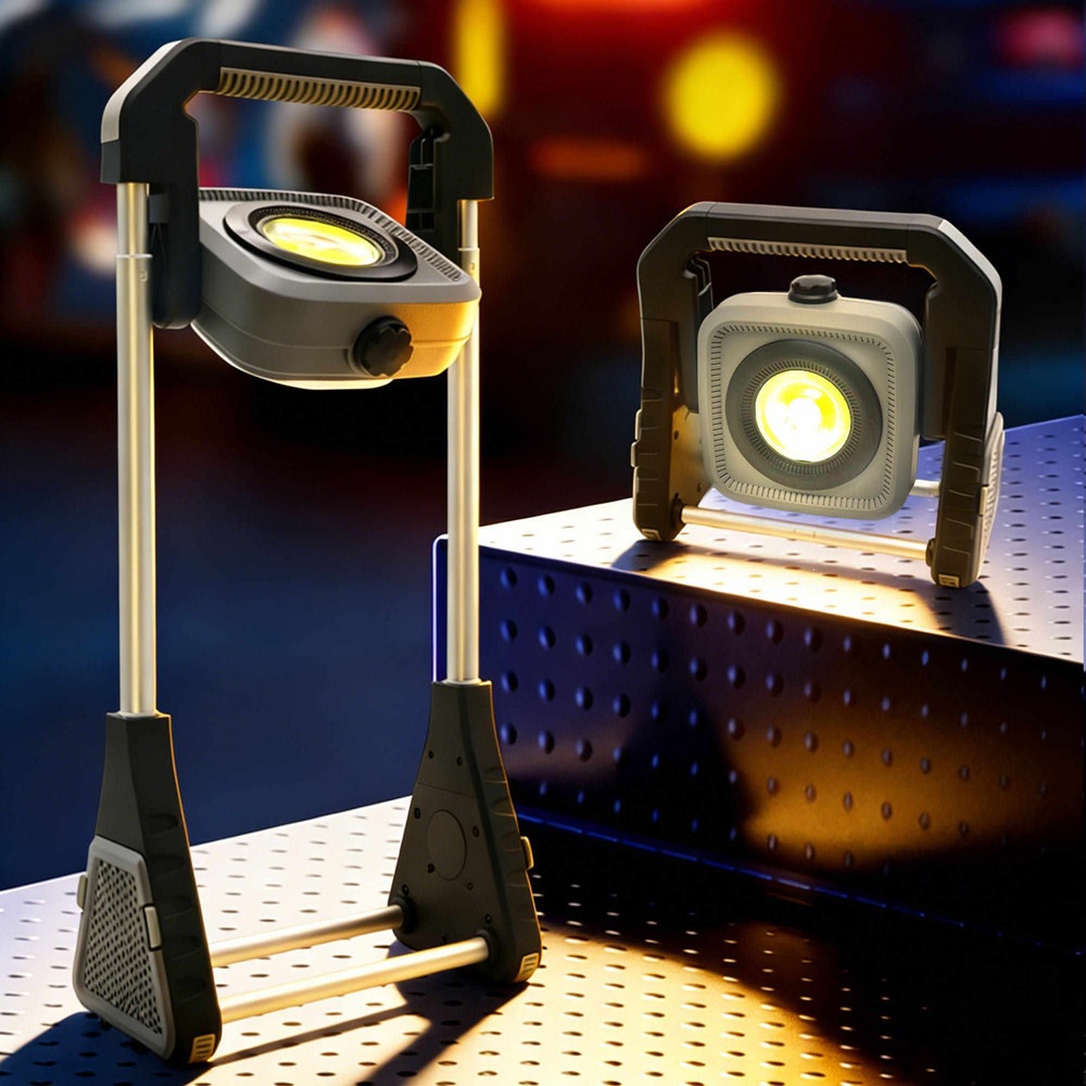 New cross-border stretchable handheld multi-purpose floodlight, outdoor waterproof LED multifunctional camping and maintenance work light