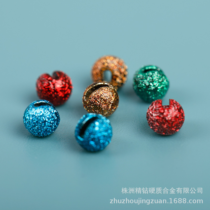 通孔/开槽/偏心皱纹色飞蝇钓钨豆tungsten beads 颜色规格尺寸全