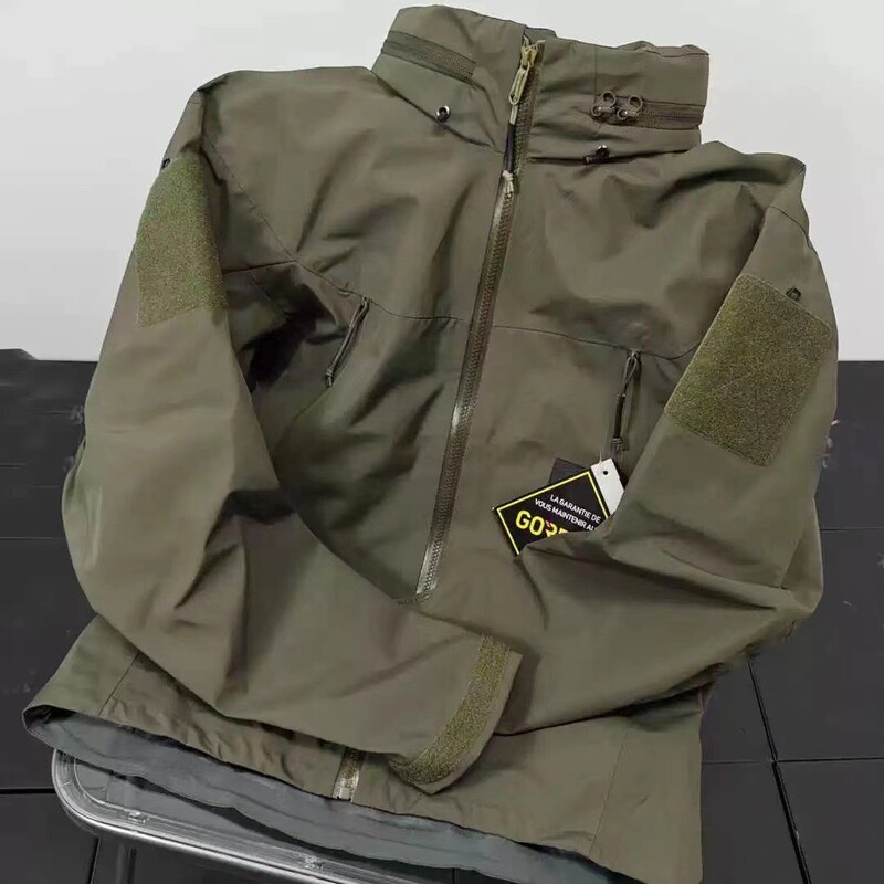 Bird's Alpha シリーズ ミリタリー バード カスタム ロゴ ジャケット メンズ アウトドア 防風 防水 通気性 ジャケットのハイバージョン|undefined