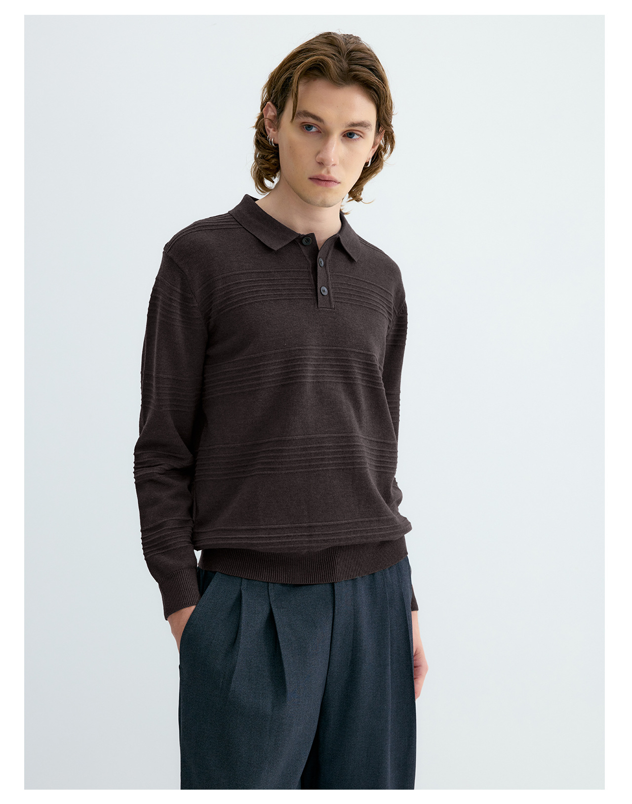 UNF Jacquard 250g Knit Polo
