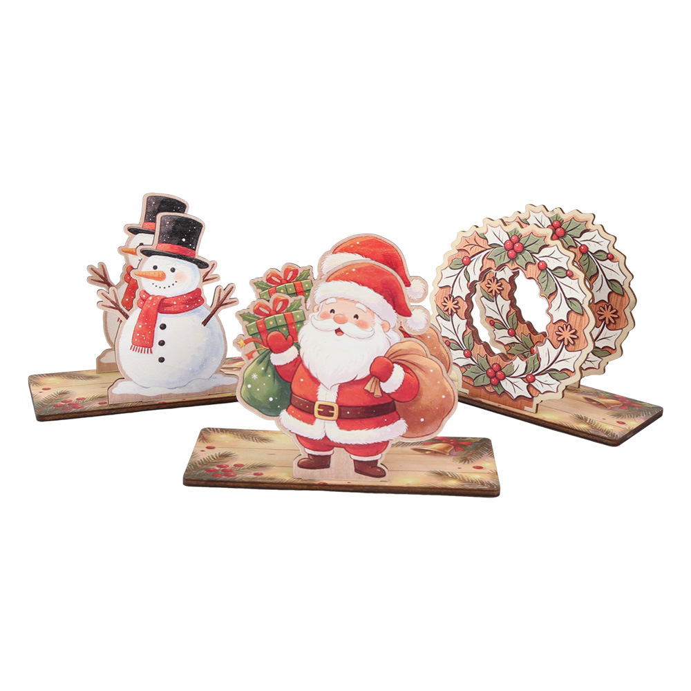 Navidad toallitas estante dibujos animados viejos alces estante de almacenamiento de papel de extracción tridimensional decoración de mesa de comedor caja de toallitas de Navidad image 5
