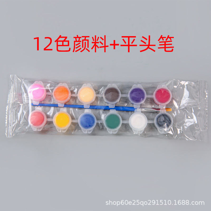 Tiras de pintura acrílica de 3 ml, 6 colores en una pieza, 5 ml, 12 colores, manualidades, pintura de yeso, pintura de piedras para colorear para niños