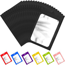 彩色哑铝开窗袋骨袋磨砂阴阳铝箔袋手机壳数码电子产品饰品自封袋