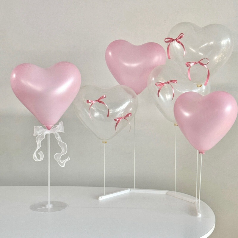 Ins Little Red Riding Book Birthday Love Table Floating Balloon Set Latex Table Set Girl's Bow Cyber Celebrity Decorative Arrangement