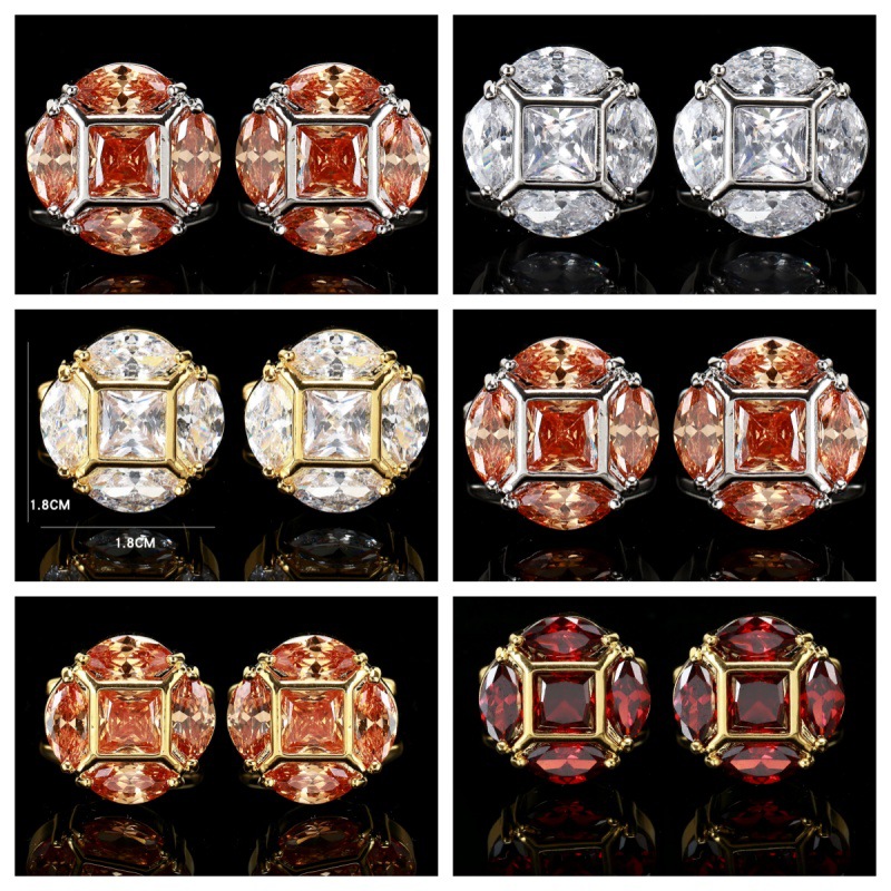 cufflinks Men's Light Luxury Women's Swaroff Zircon French Shirt Horse Eye cufflinks Gift cufflinks