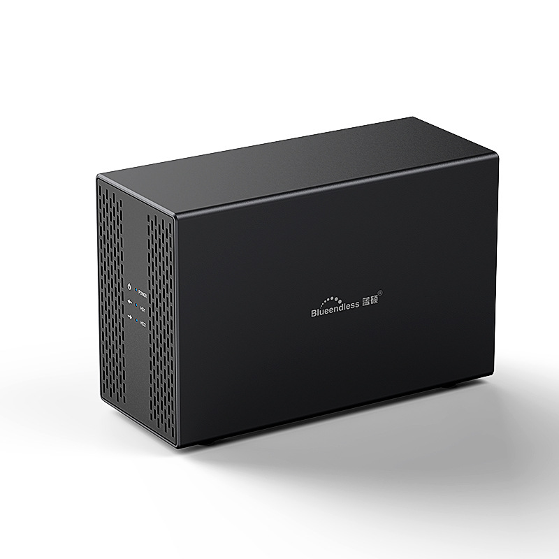 Caja de disco duro móvil de 3,5 pulgadas USB3.0 de doble disco gabinete RAID SATA caja de disco duro caja de disco
