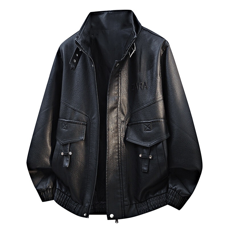 2026 New Cross-Border Embroidered Jacket for Men, Spring and Autumn American Retro Patchwork Jacket, Casual Loose Fit Couple's Baseball Jacket