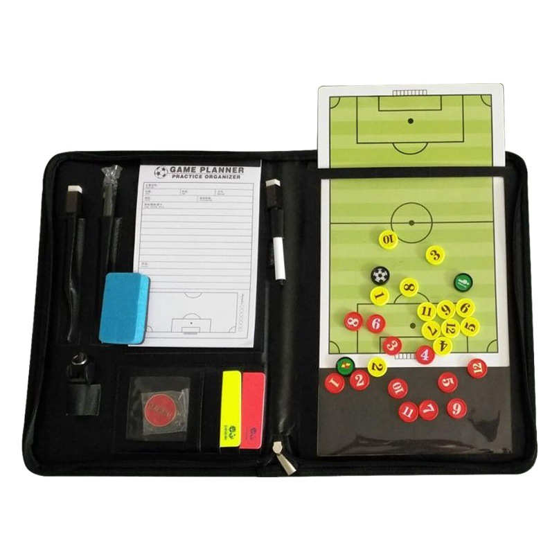 Multifunctional Tactical Board Football Zipper Tactical Sand Table Magnetic Tactical Bag Referee Supplies