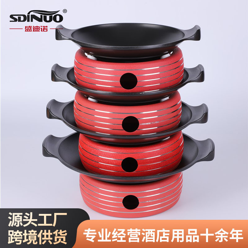 商用固体酒精炉饭店专用明火陶瓷底座干锅炭炉酒精加热保温小火锅