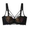 Leopard print large spot single piece