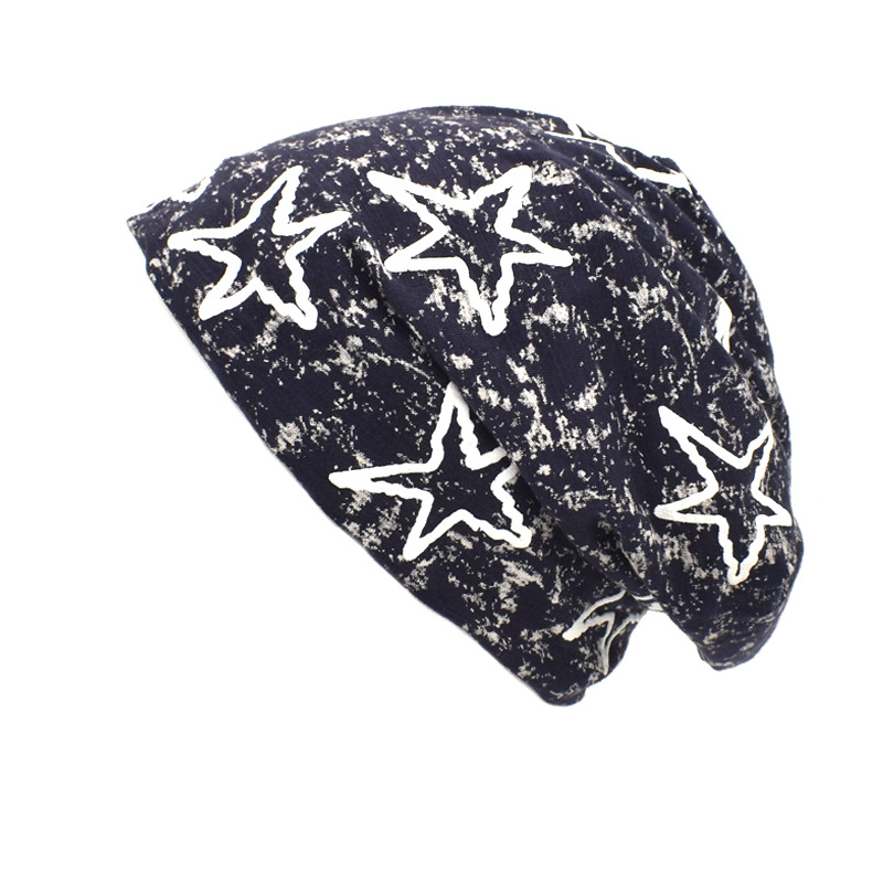 Pentagram, Bag, Star Pattern Unisex Streetwear Korean Style Pentagram Bag Star Eaveless Beanie Hat Scarf