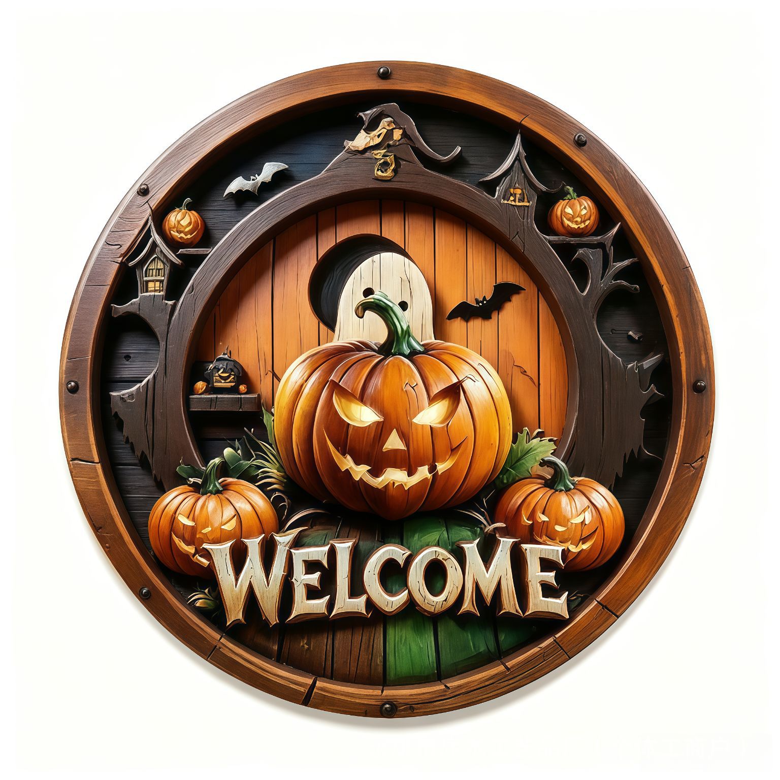 Castillo de calabaza de Halloween 34