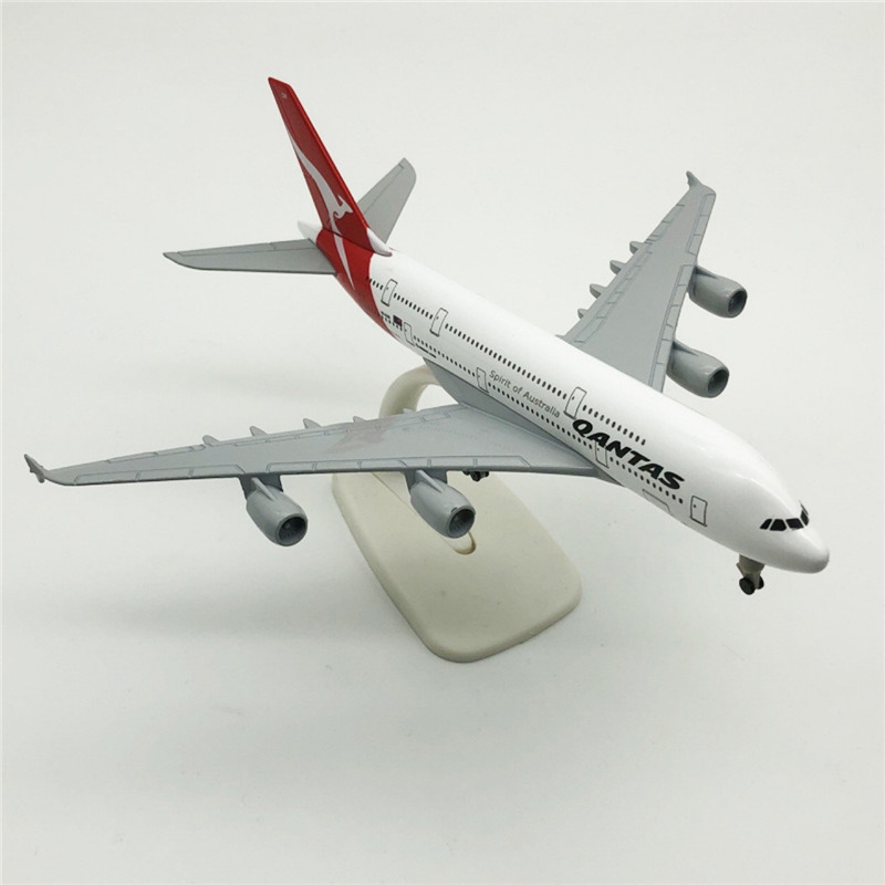 18cm alloy solid aircraft model Australian Kangaroo Airlines A380…