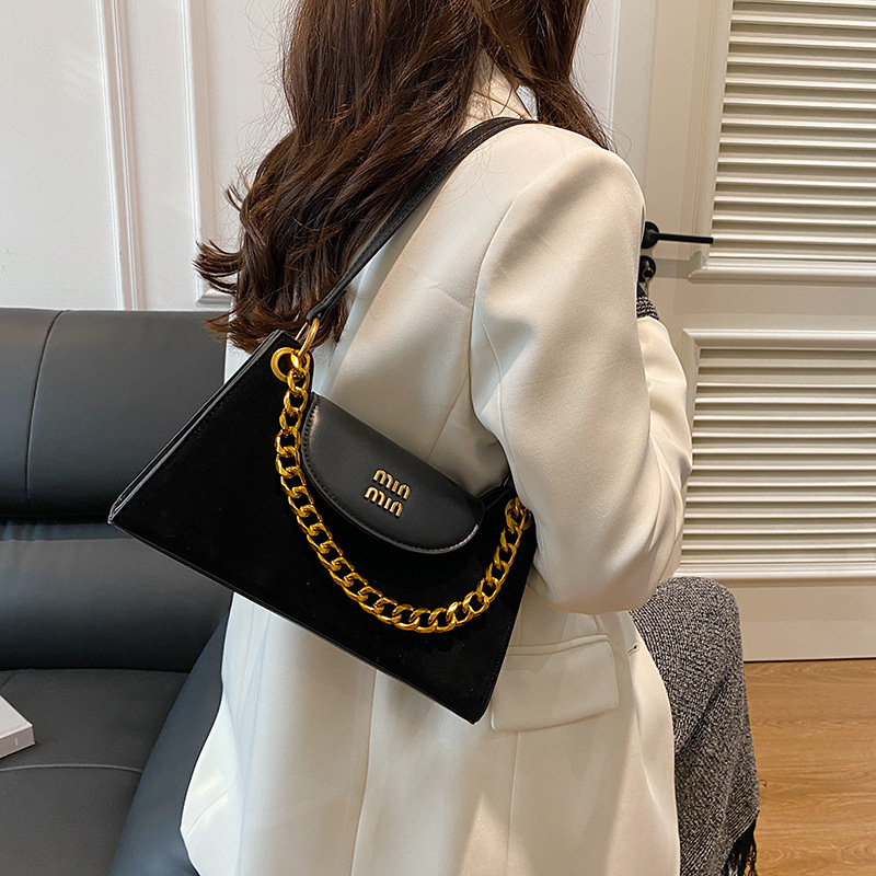 Bolsas de moda retro esmeriladas de moda de otoño de mujeres bolsas de abrigo informal 2024 nuevo nicho de alta sensación bolsas de hombro