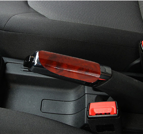 Car Handbrake Cover Car Handbrake Decorative Cover Decorative Cover Plastic Decorative Sheath Carbon Pattern Handbrake Cover Decorative Supplies