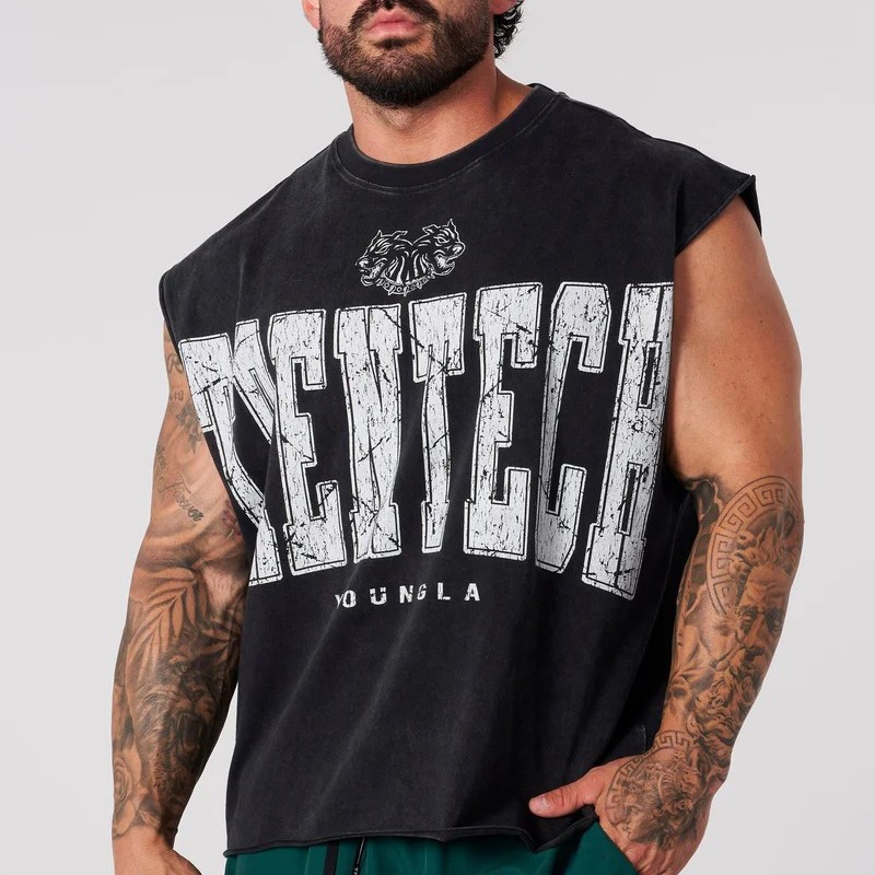 Youngla American Trendy Brand Men's Vest Summer New Jogging Sports Fitness Vest Fashionable Casual Sleeveless T-Shirt