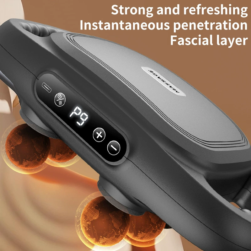 Six -headed fascia guns The whole body deep massage massage device home high -frequency muscle relaxation massage gun cross -border fascia gun