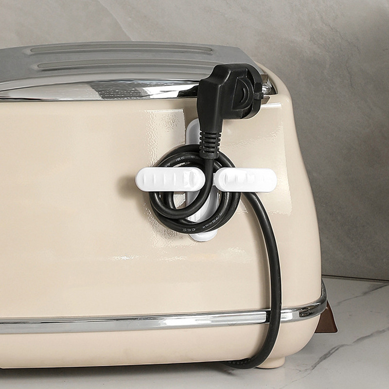 Wholesale household multi-function electric cooker plug hook seamless Acrylic kitchen electrical power cord holder