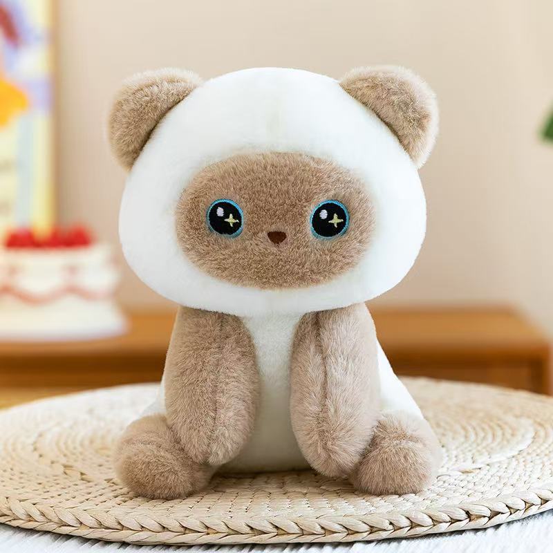 Sitting brown cat / 20-25cm (single price