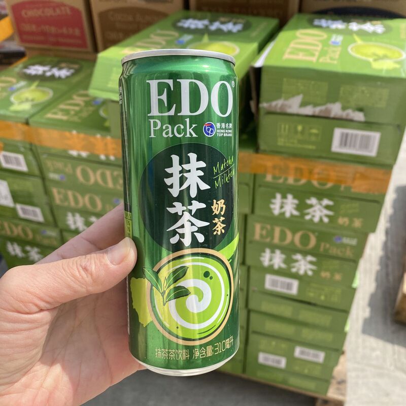 Edo Hong Kong-Style Matcha Milk Tea 310ml Canned Ready-To-Drink Green Tea Fresh and Smooth Milk Tea Beverage Edo Hong Kong-Style Matcha Milk Tea 310ml Canned Ready-To-Drink Green Tea Fresh and Smooth Milk Tea Beverage