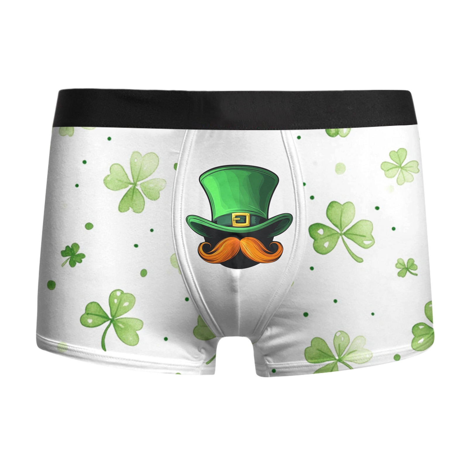 Ropa interior para hombre St. Pa Day, pantalones cuadrangulares para hombre, calzoncillos bóxer de cintura media de gran tamaño transpirables, estampado 3D MP01