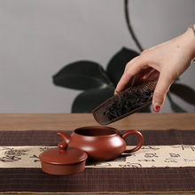 潮州手拉壶全手原矿朱泥大宽口明炉壶三杯工夫茶小茶壶纯手工茶壶