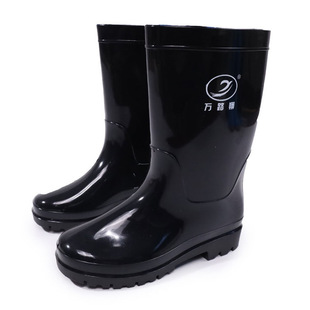 Thickened wear-resistant beef tendon sole rain boots for men and women warm acid and alkali resistant high barrel rain boots non-slip labor protection car wash water boots construction site