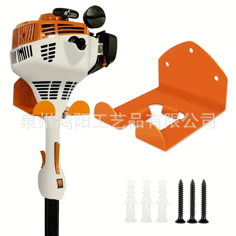 Прочный железный гаражный стеллаж для хранения, стеллаж для триммера, стеллаж для электроинструментов, настенный органайзер для кустореза