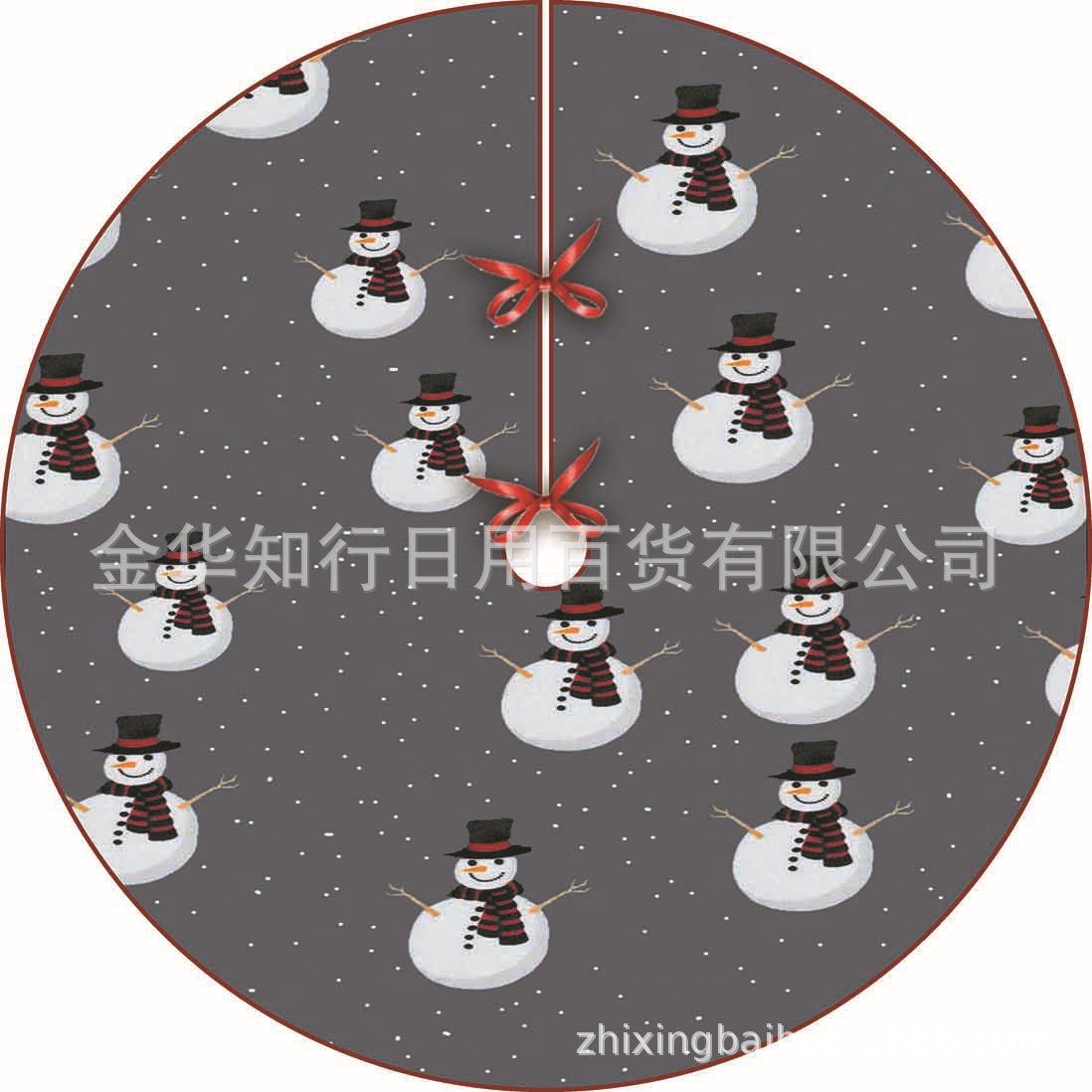 Nueva falda de árbol de Navidad FIESTA DE Navidad copo de nieve muñeco de nieve alce impreso franela árbol de Navidad diseño inferior alfombra de piso