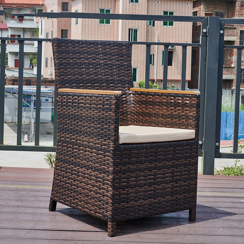 Sillas de caña al aire libre balcón terraza sillas de caña jardín al aire libre ocio comedor de té café mesas y sillas