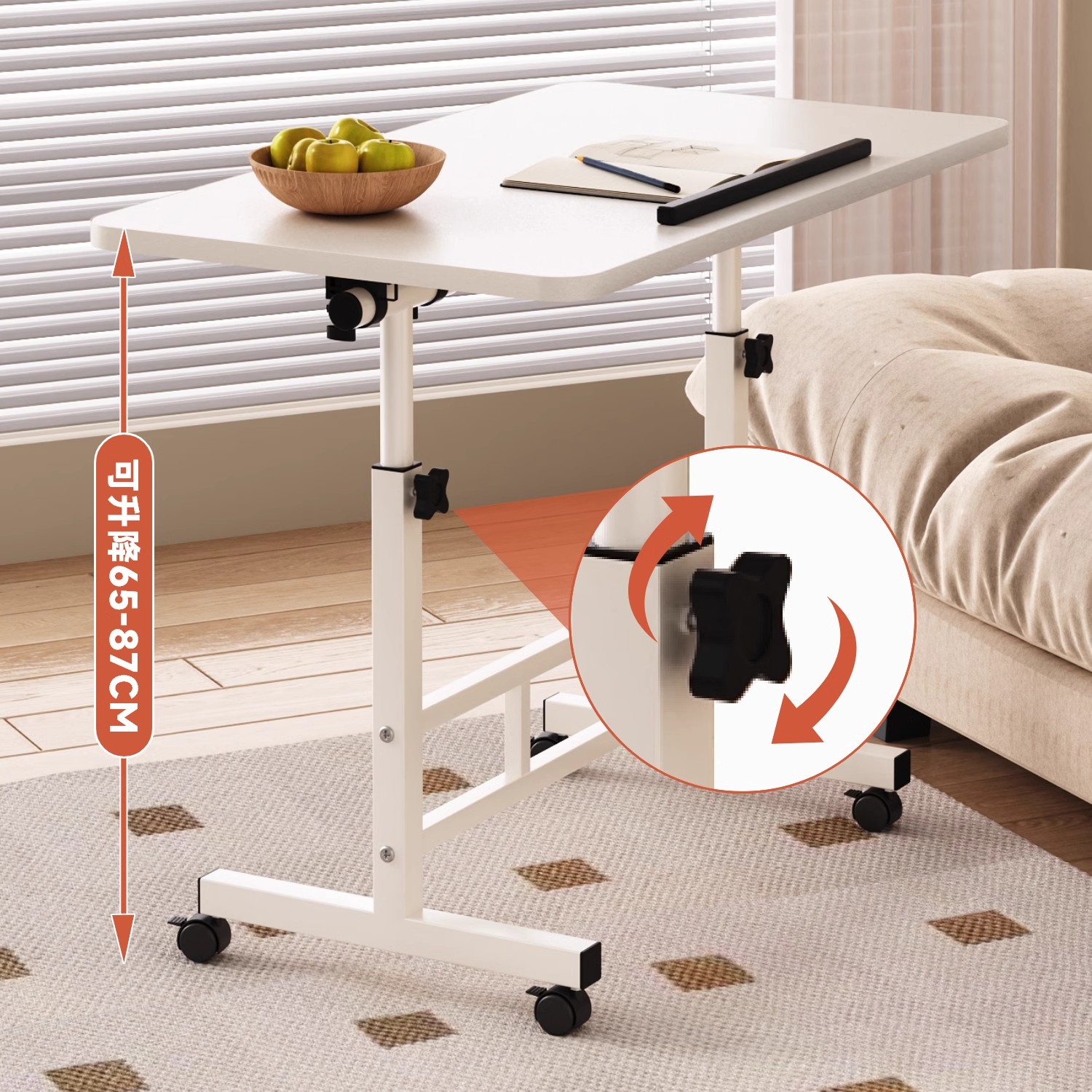 Z* movable bedside table liftable office desk multi-function laptop…