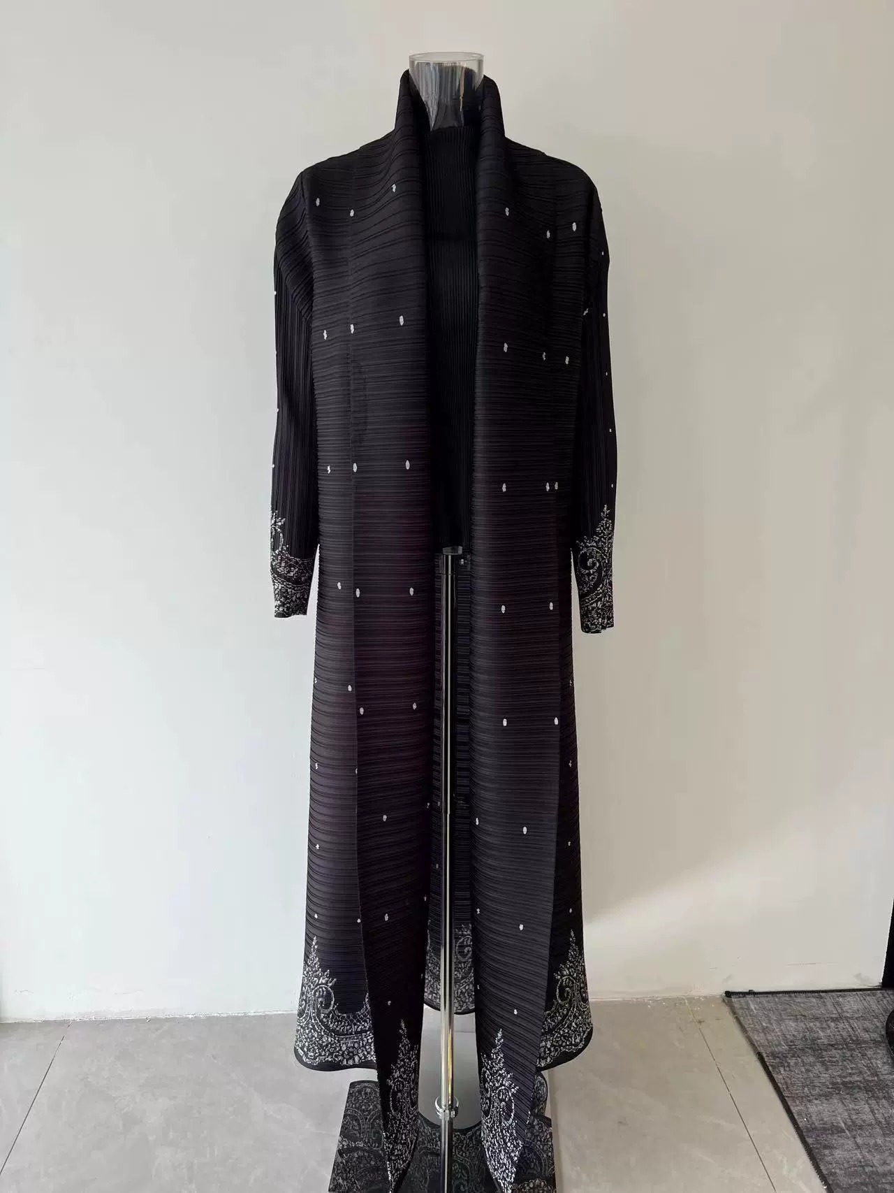 Абая (Дубай) Miyake пальцевая кардиган-куртка — женская длинная складчатая абая, размеры до 152 см