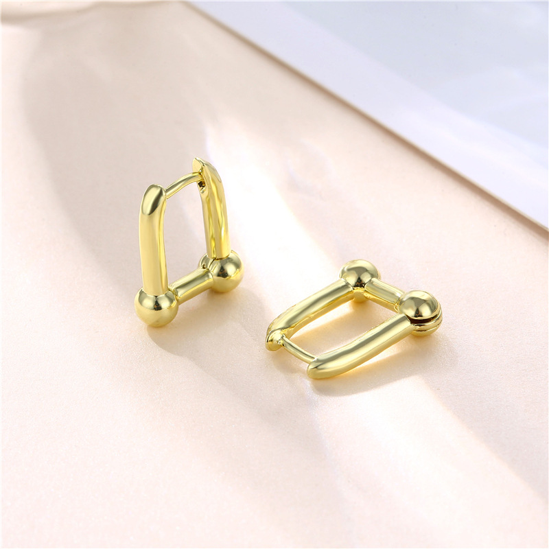 Wholesale Jewelry Horseshoe U-shaped Earrings Nihaojewelry display picture 3