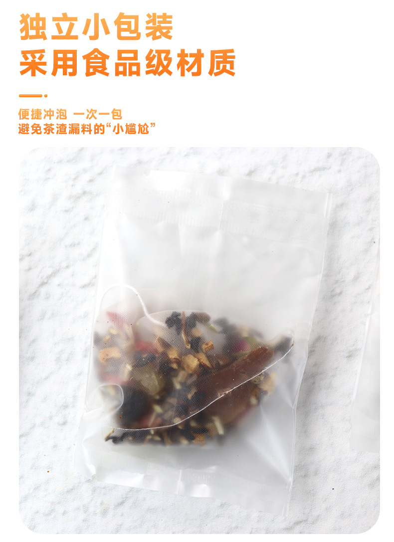 Red Ginseng Rose Goji Tea Hong Shen Mei Gui Gou Qi Cha 120g Boxed Daily Herbal Infusion specifications
