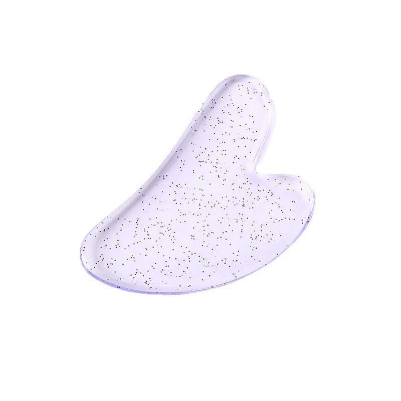 Crystal Heart Gua Sha Facial Massage Tool Resin Scraping Board for Face Lifting and Home Use 8x5cm quality and texture