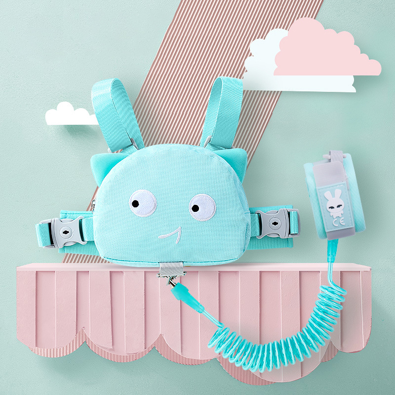 Mochila anti-perdida para niños Cinturón de seguridad para bebés Cuerda de tracción Anti-perdida para caminar Mochila escolar para niños Anti-perdida Cuerda antideslizante para bebés Artefacto
