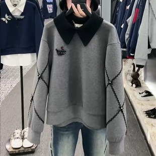 2025 spring new fashion temperament all-match age-reducing slimming new women's sweater