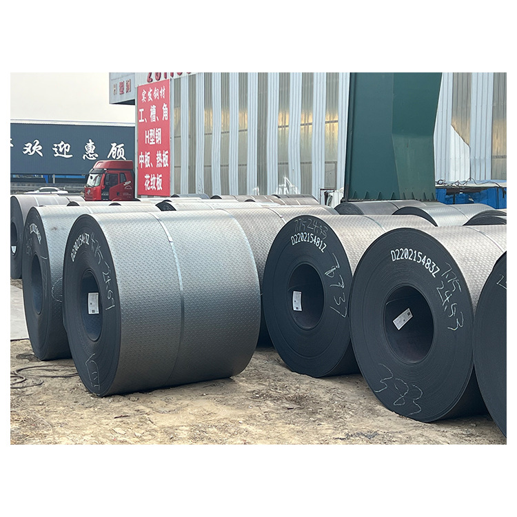 辽宁沈阳热轧纹板供应表面扁豆型花纹踏步花纹板镀锌花纹板