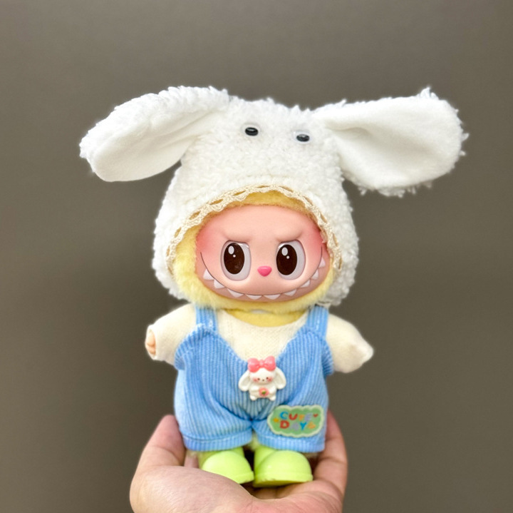 仅衣服适用于拉布布娃衣一二三代搪胶玩偶挂件公仔可穿圣诞娃衣套|undefined