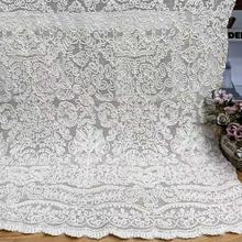 新款水溶棉绳盘带绣面料镂空绣花蕾丝服装配饰辅料刺绣花边布料