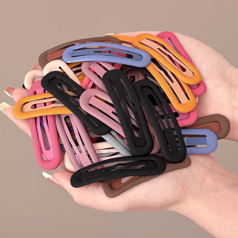 Clips de cabello esmerilado de color, clips de cabello lateral de las mujeres, toque de cabeza posterior, clip de cabello rotos, clip de cabello rojo en línea 2025, nuevo