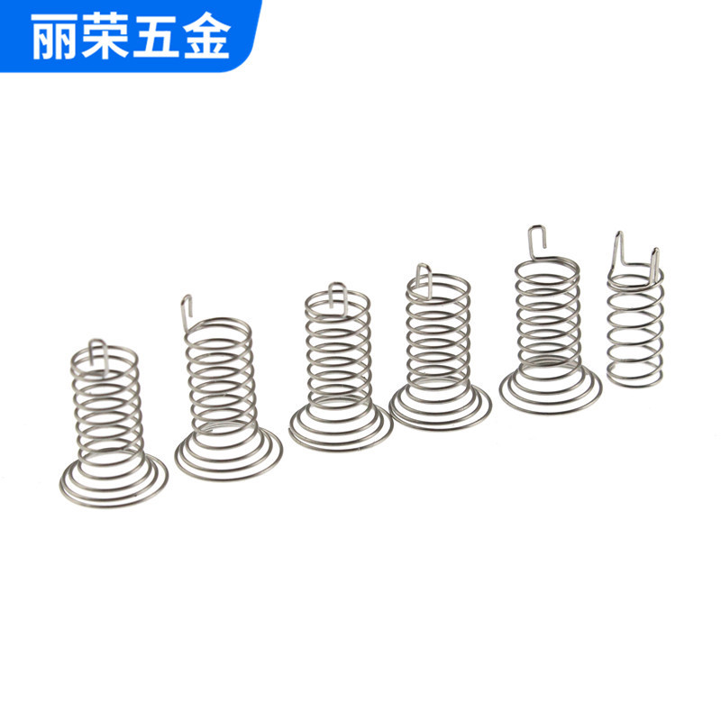 触摸弹簧电器触屏开关小弹簧镀镍线单双角导电插件量大价优