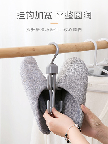 Double-layer eight-claw hanger, rotating scarf rack, silk scarf rack, leather belt and tie storage rack