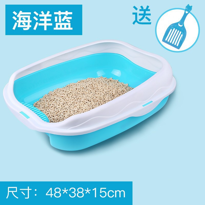 Lavabo de arena para gatos completamente cerrado, anti-salpicaduras de gran tamaño con baño para gatos de arena, lavabo para heces para mascotas, suministros para gatos, envío gratis