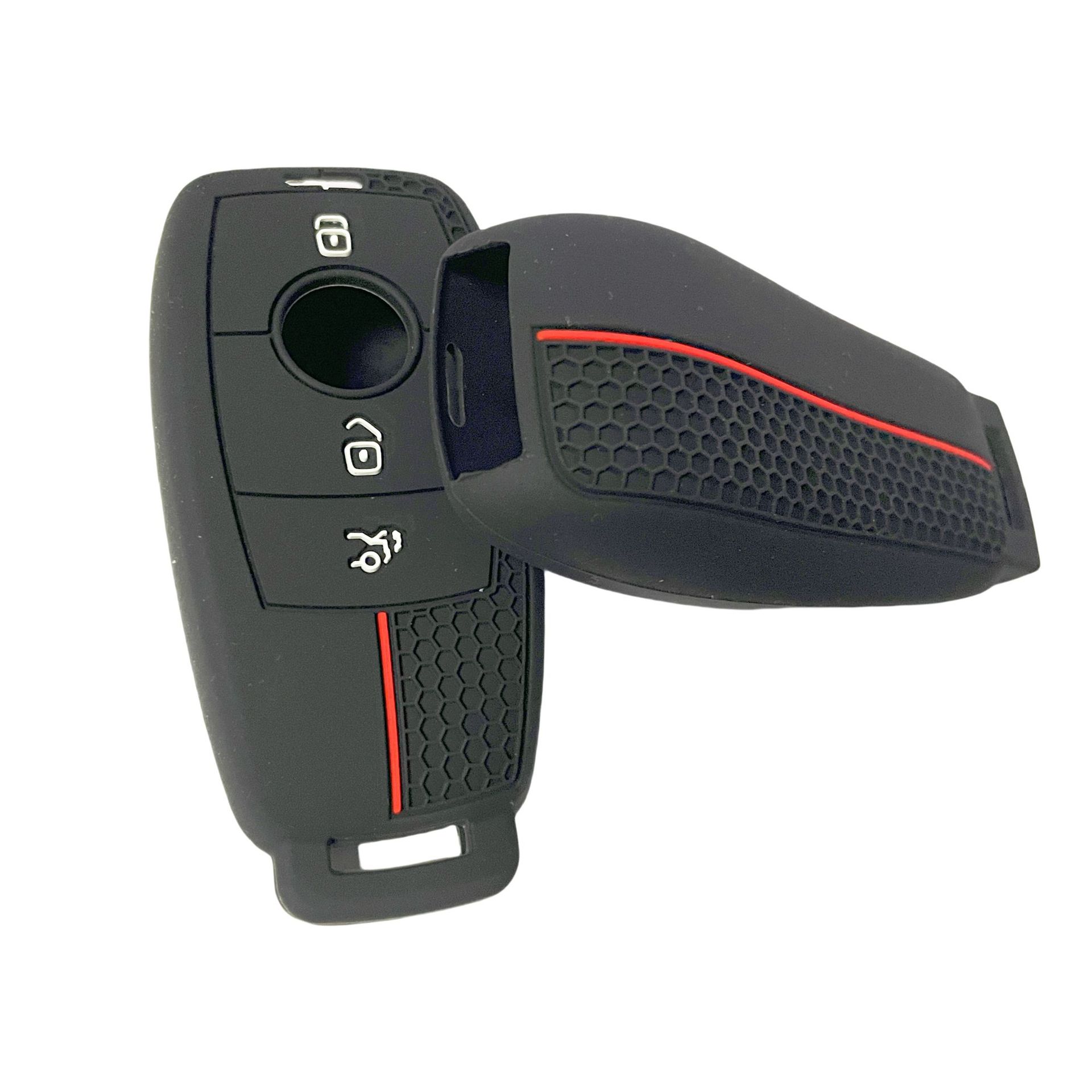 Suitable for Mercedes-Benz key cover new E-class E200 E300L C- class C260L S-class car key case buckle honeycomb