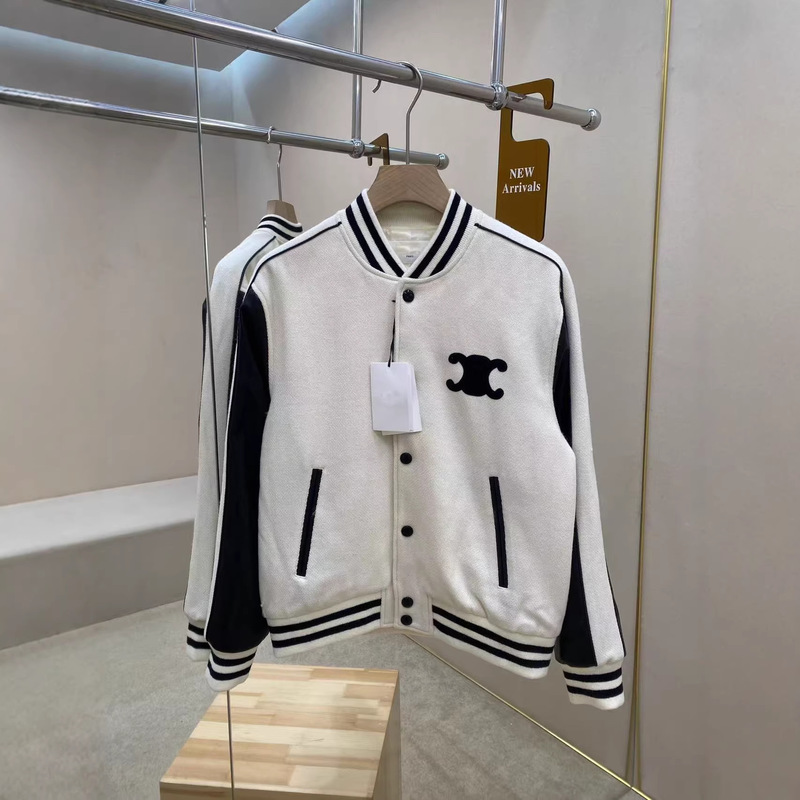 2026 Original Version of the Celi Men's Teddy Jacket with Lapel Collar + Zipper Design and Paris E Patch on the Back 2026 Original Version of the Celi Men's Teddy Jacket with Lapel Collar + Zipper Design and Paris E Patch on the Back