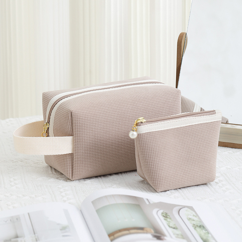 New Corduroy Cosmetic Bag, High-Looking Portable Cosmetic Storage Bag, Travel Portable Large-Capacity Cosmetic Bag New Corduroy Cosmetic Bag, High-Looking Portable Cosmetic Storage Bag, Travel Portable Large-Capacity Cosmetic Bag