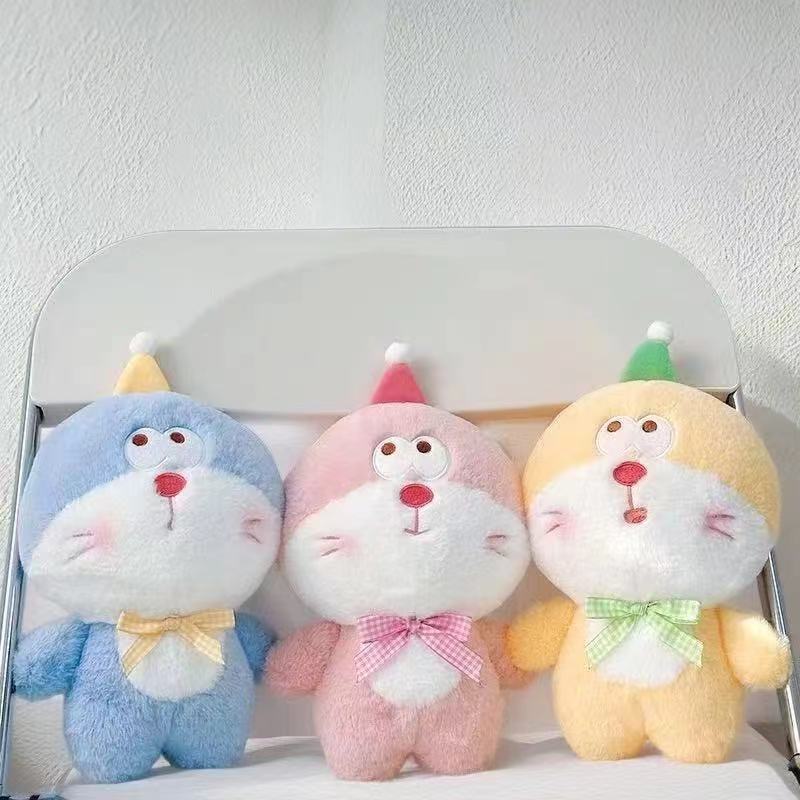 新款毛绒玩具八寸抓机娃娃可爱公仔地推摆摊婚礼抛洒礼品玩偶批发|undefined