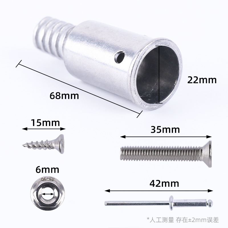 Aleación americana enlace de tornillo metal cabeza de tornillo rodillo barra de trapeador barra de limpieza cepillo de extensión accesorios fabricantes