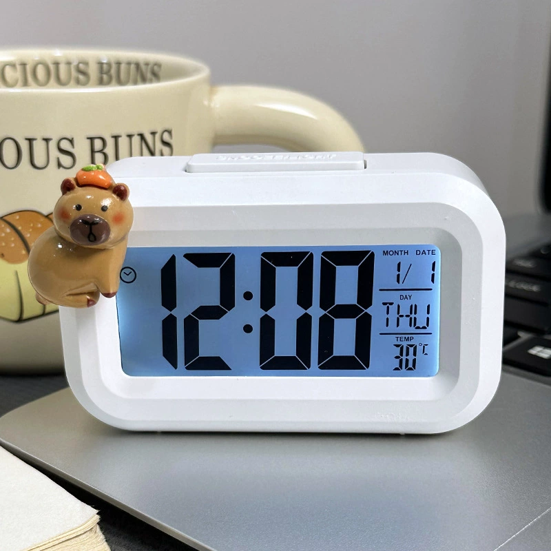 Beaver LED Alarm Clock, Luminous Multifunction Desktop Clock, Timer & Silent Mode